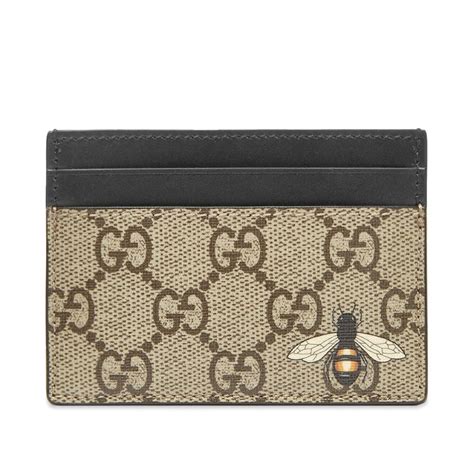 gucci supreme bee card holder|gucci microguccissima card holder.